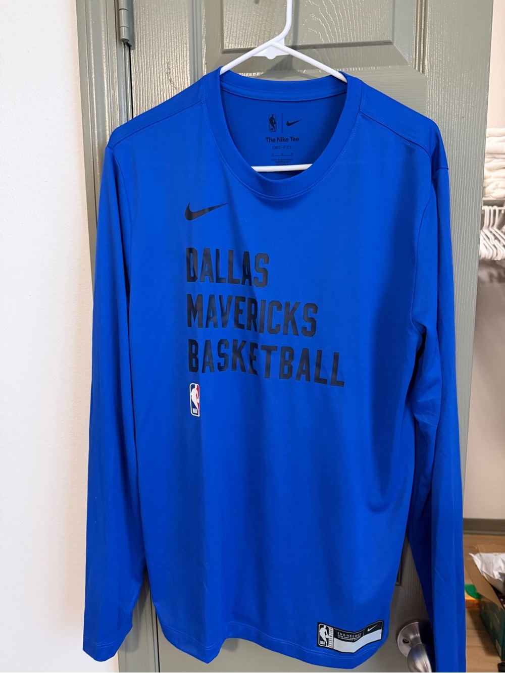Nike Royal Blue Dallas Mavericks Long Sleeve Tee